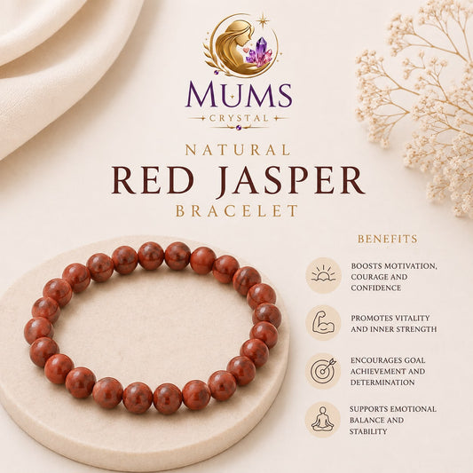 Natural Red Jasper Bracelet
