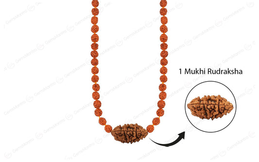 Shiva Sankalp Mala – 1 Mukhi Rudraksha