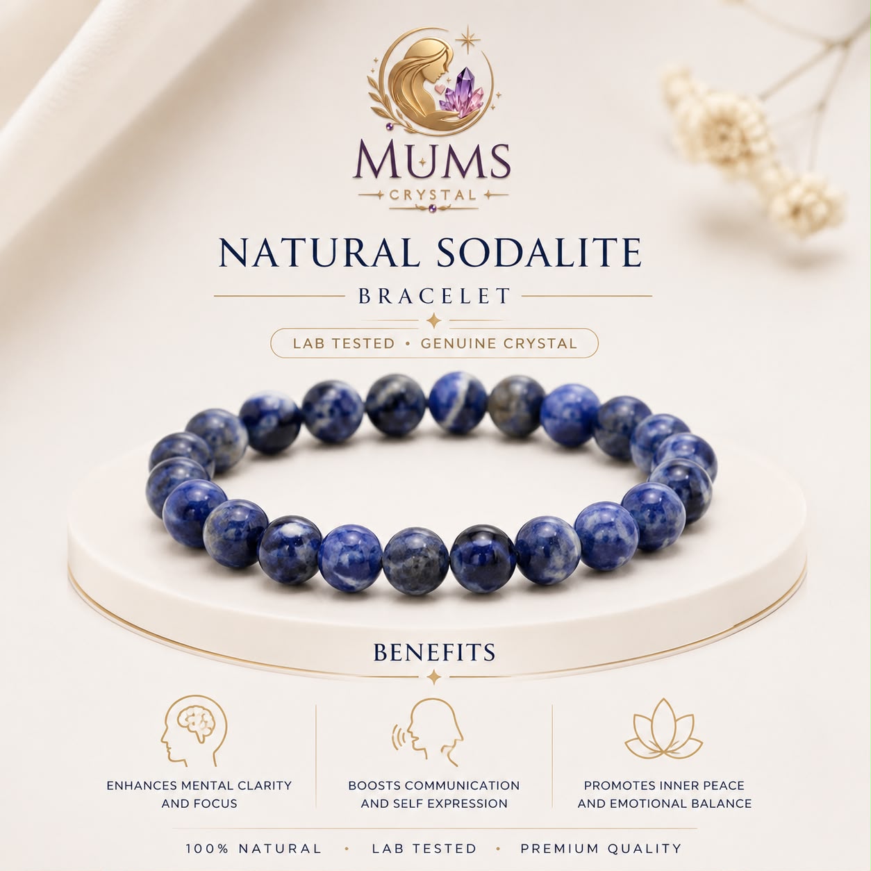 Natural Sodalite Bracelet