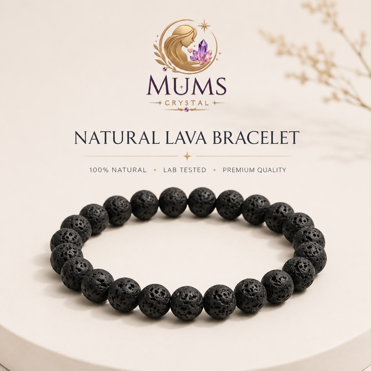 Natural Lava Bracelet