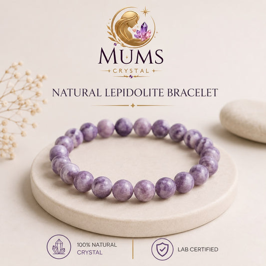 Natural Lepidolite Bracelet
