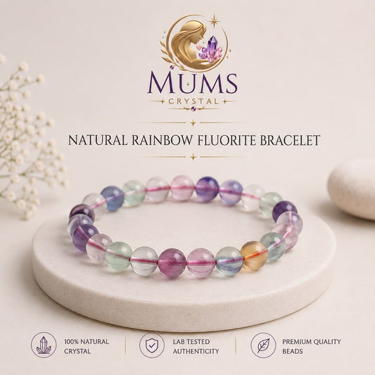 Natural Rainbow Flourite Bracelet