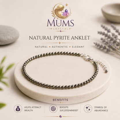 Natural Pyrite Anklet