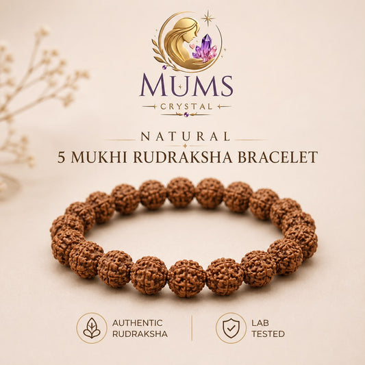 Natural 5 Mukhi Rudraksha Bracelet