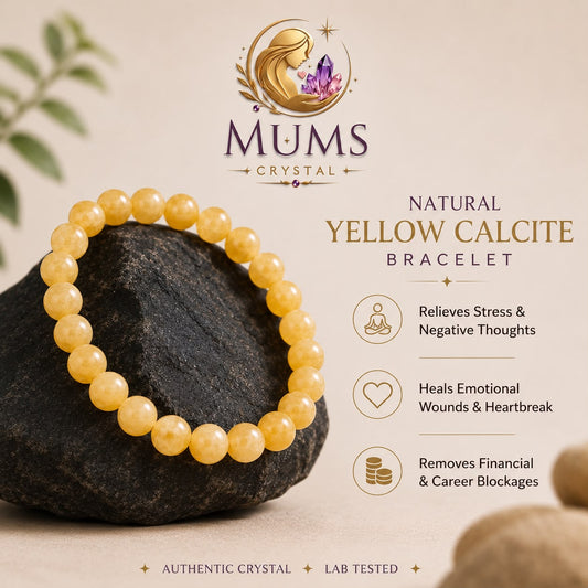 Natural Yellow Calcite Bracelet