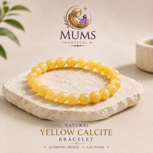 Natural Yellow Calcite Bracelet