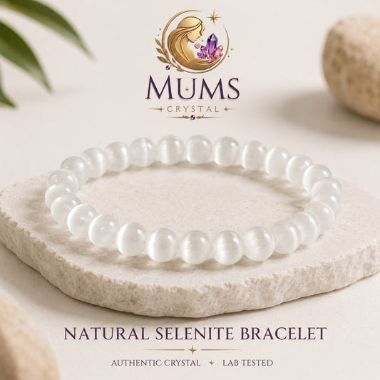 Natural Selenite Bracelet