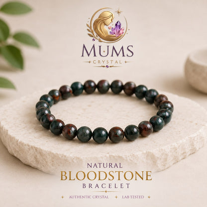 Natural Bloodstone Bracelet