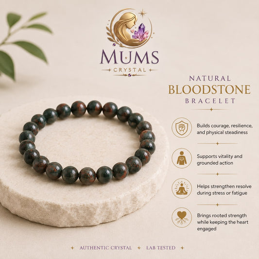 Natural Bloodstone Bracelet