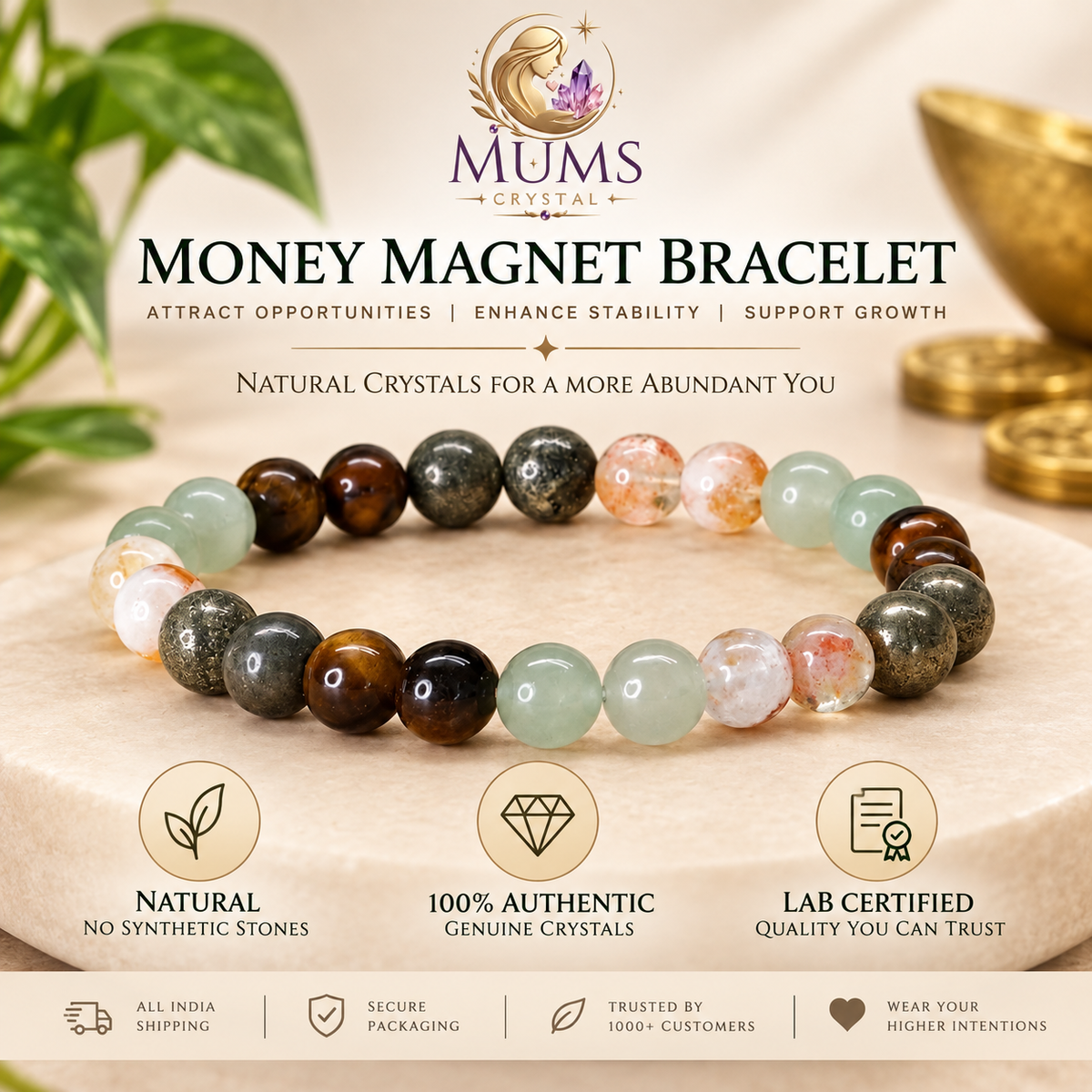 Money Magnet Bracelet | MUMS CRYSTAL |