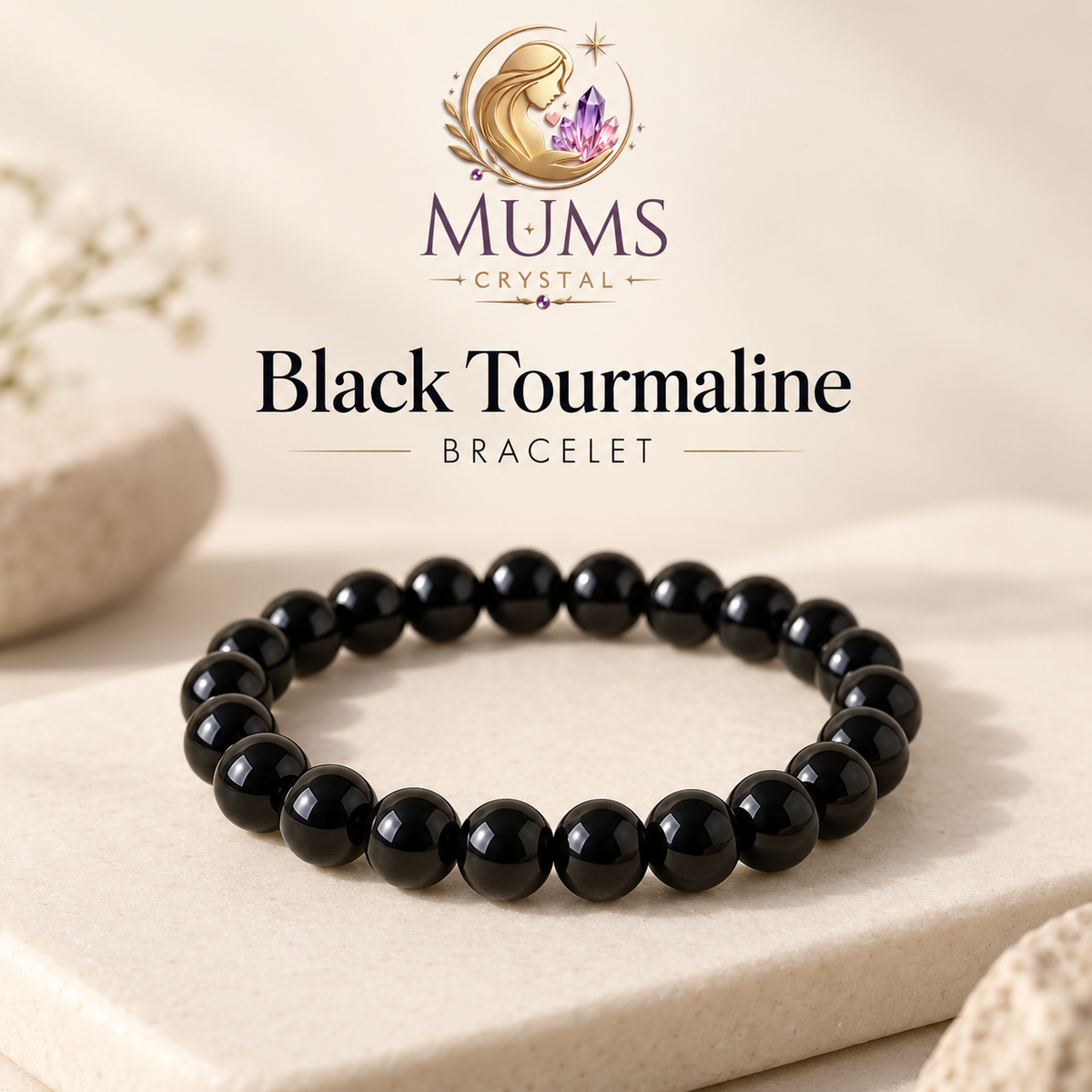 Natural Black Tourmaline Bracelet