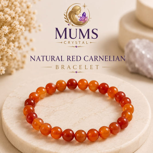 Natural Red Carnelian Bracelet